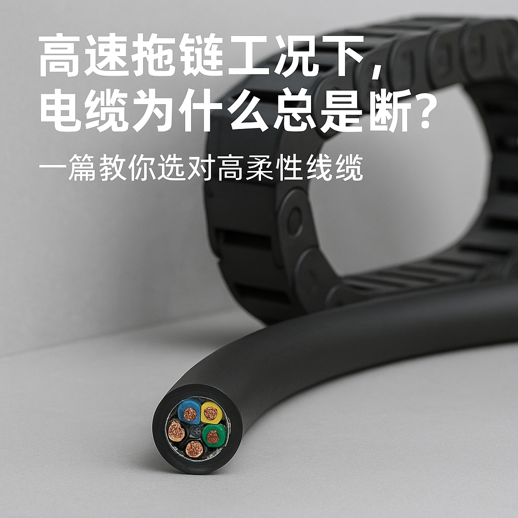高速拖链工况下，电缆为什么总是断？一篇教你选对高柔性线缆