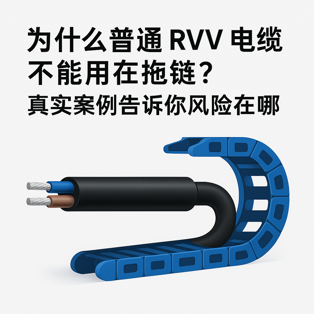 为什么普通 RVV 电缆不能用在拖链？真实案例告诉你风险在哪