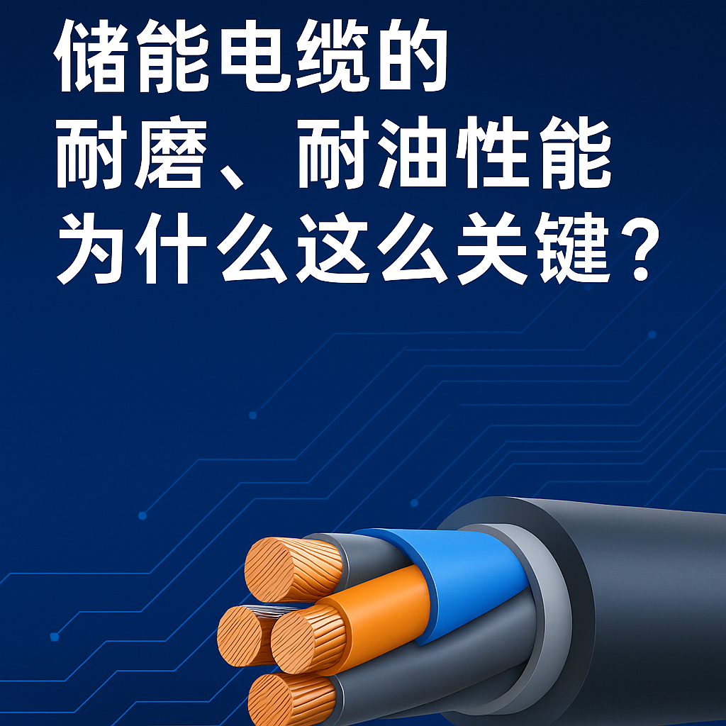 储能电缆的耐磨、耐油性能为什么这么关键？真实工况告诉你答案