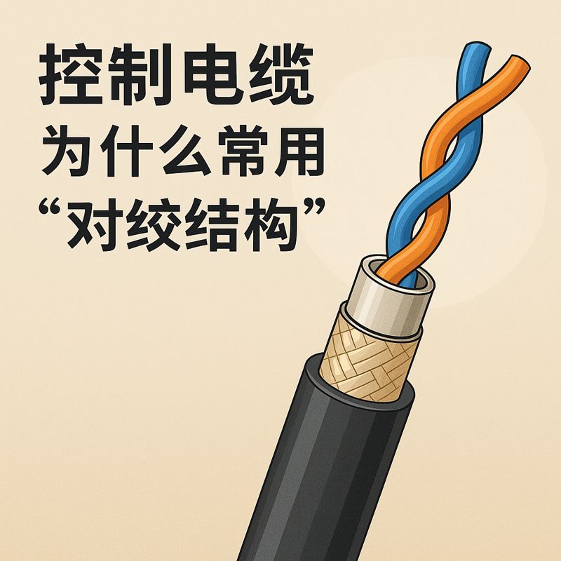 控制电缆为什么常用“对绞结构”？